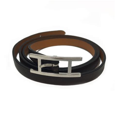 hermes vintage hermes hapi leather bracelet